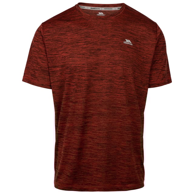 100% Polyester. Gewebetechnik: Atmungsaktiv. Design: Logo, Strukturiert. Rundhalsausschnitt. Kurzärmlig.