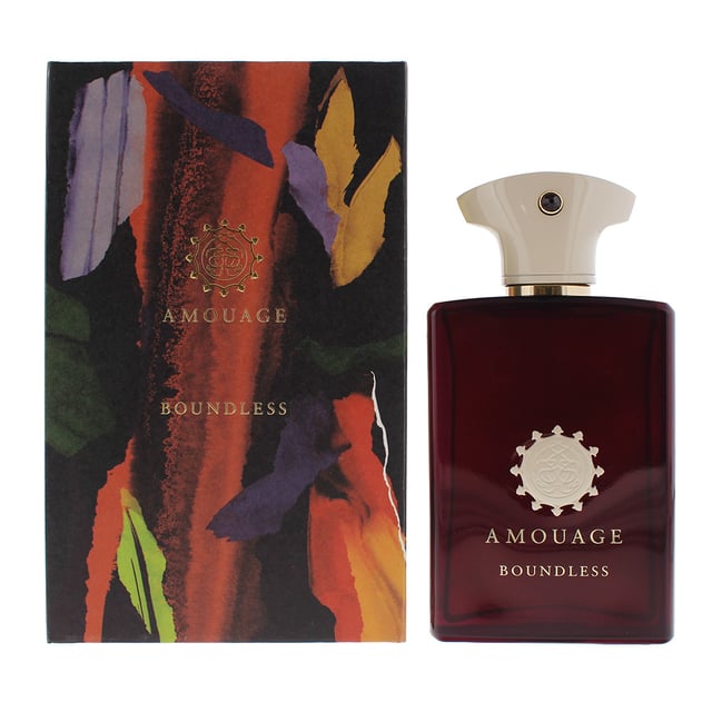 Boundless is a woody spicy fragrance created by Karine Vinchon Spehner and launched in 2021 by Amouage as a unisex scent. The fragrance contains top notes of Cardamom, Blood Orange, Ginger and Elemi; with middle notes of Bourbon Vanilla and Benzoin; in the base of the fragrance are notes of Tobacco, Myrrh, Incense, Cacao, Guaiac Wood, Patchouli, Papyrus, Vetiver and Oakmoss. The fragrance is a dry, woody fragrance, with spicy and fruity notes coming through it. Due to the spices being warm spices, the fragrance is best suited to the colder weather of Autumn and Winter.