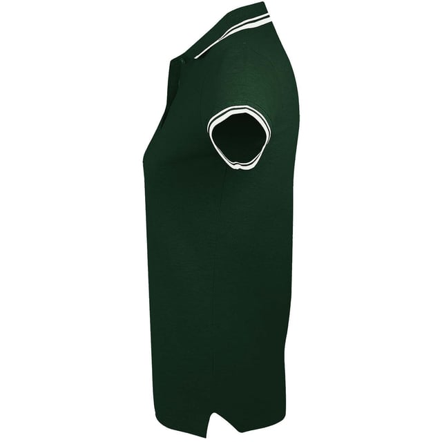 Damen-Passform. Gerippter Kragen und Manschetten mit kontrastierendem Doppelstreifenbesatz. Drei-Knopf-Leiste mit passenden Knöpfen. Geklebter Hals. Seitenschlitze. Zwillingsnadel-Saum. 100% ringgesponnene Baumwolle. Damengröße: S(8/10), M(10/12), L(12/14), XL(14/16), XXL(16/18).