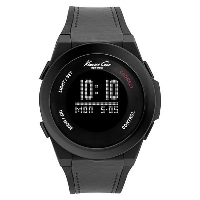 KENNETH COLE 10022805 Uhr Mann Quarz• Material: Edelstahl• Glas: Mineral• Armband: Silikon• Farbe: Schwarz• Wasserbeständigkeit: 0 m (0 ATM)• Gehäusegröße: 47 mm