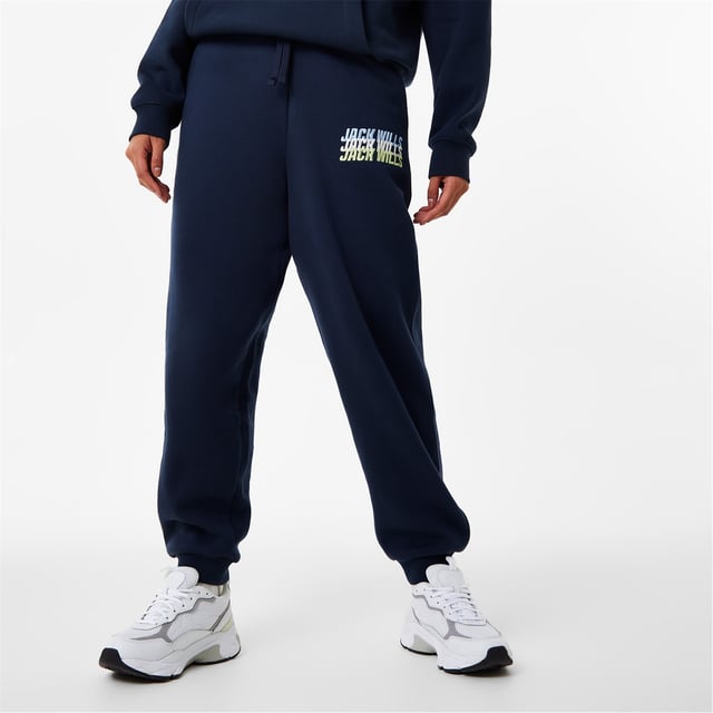 Jack Wills Womens Stacked Graphic Joggers