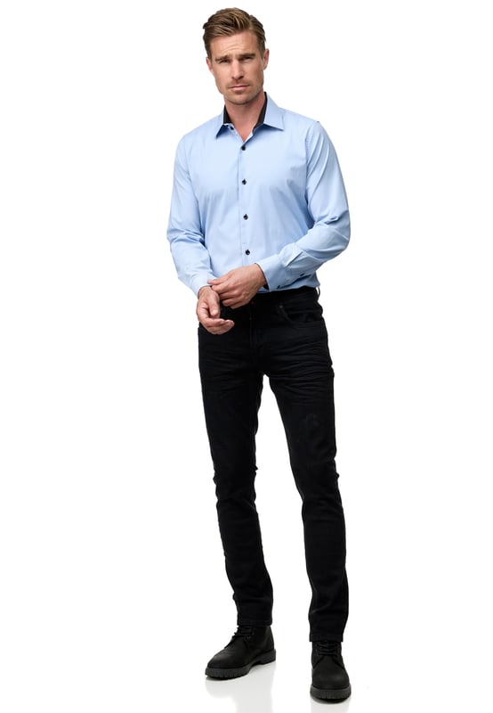 Overhemd Slim Fit von Rusty Neal in der farbe Blau.