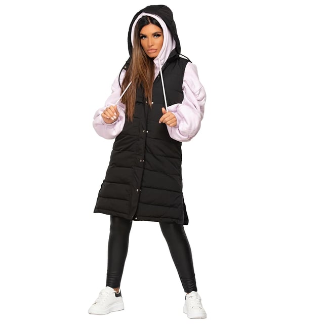 Jess Womens Sleeveless Puffer Gilet Long Padded