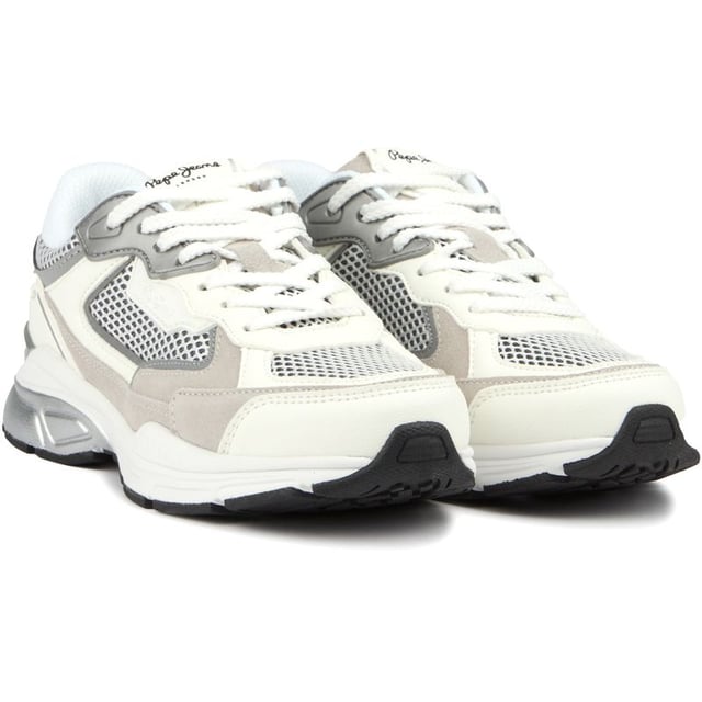 These Retro-inspired Running Shoes, Dave Evolution By Pepe Jeans London, Feature A Premium Combination Of Suede And Mesh, A Lace-up Fastening, A 1973 Vintage Logo, Pepe Jeans Branding, And An Extra-light Eva Sole For Supreme Comfort And Wear. The Running-style, Lugged Rubber Outsole Provides Traction And A Gripping Stride.