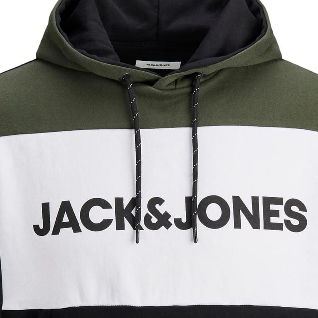 Jack & Jones Men's Pullover Sweatshirt Multipack, Hooded, Printed Logo