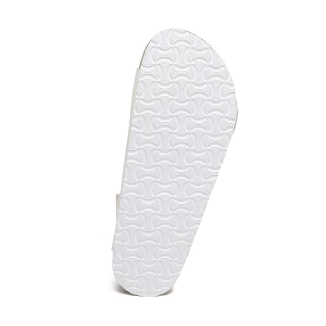Toss your beach bag over your shoulder and slide into our Mallard Slides for all-day comfort. With their double straps, your feet will stay happy from sunrise to sunset. Plus, these shoes come packed with extra comfort and safety features, including adjustable buckle straps, a cushioned cork sole, and a waffle-like pattern for enhanced grip on wet surfaces.

Product No. EAU5001

Description: - Leather Upper - Cowhide Midsole - EVA Sole
