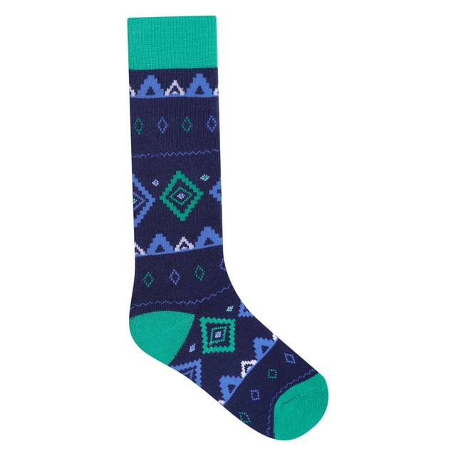75% Cotton, 23% Polyester, 2% Elastane. Design: Fair Isle, Printed. Cuff: Ribbed. Seamless.