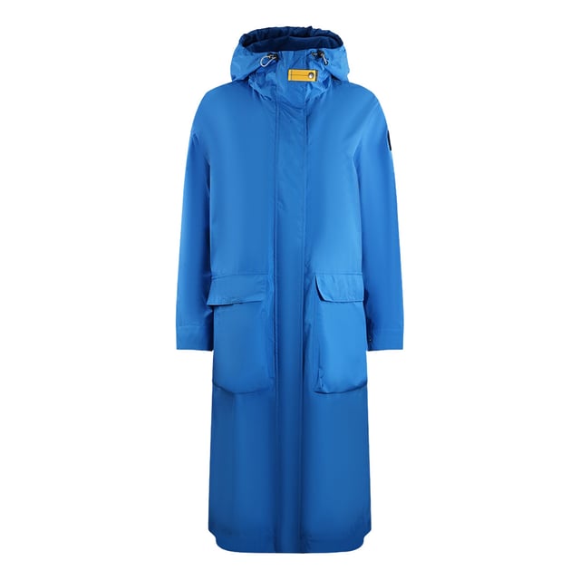 Parajumpers Cara Crayon blauwe lange jas. Blijf warm en stijlvol in de Parajumpers Blue Coat. Deze luxe damesjas is vervaardigd en beschermt tegen de elementen. Offer stijl niet op voor comfort - maak een statement!. Bovenmateriaal: 80% polyester, 20% polyurethaan. Voering: 80% polyester, 20% polyurethaan. Blauwe jas, overjas, dun jasje. Ritssluiting, dunne regenjas, gemaakt van 30% gerecyclede stoffen. Stijlcode: Cara 211