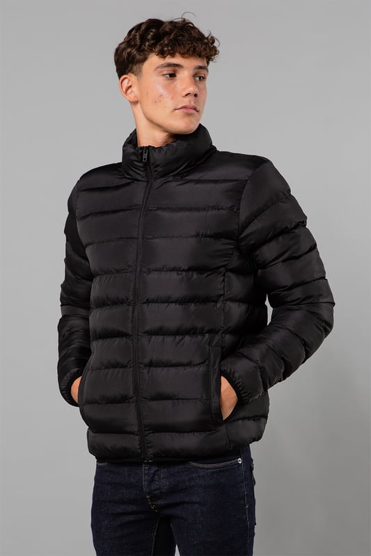 Funnel Neck Puffer Puffer Jacket With Chest Pockets COLLUSION