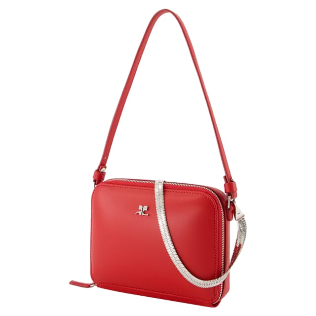 LEATHER- 80% polyurethane 20% polyester. Closure: Zipper closure. Interior fittings: back pocket.