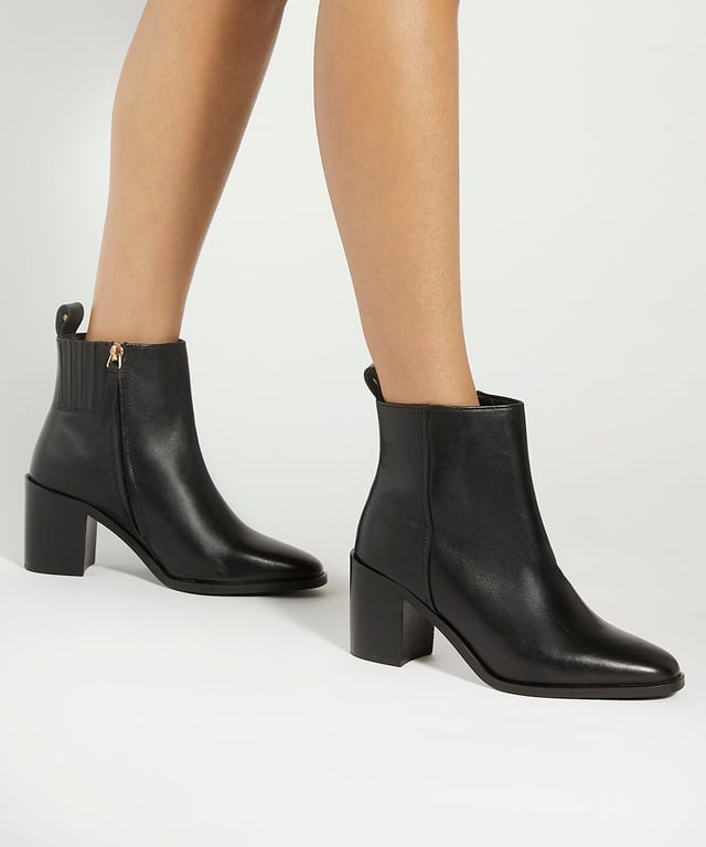Dune ladies black ankle boots store