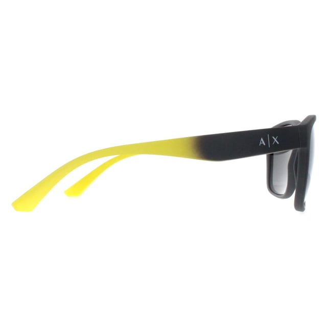 Armani Exchange Square Mens Matte Grey Grey Mirror Silver AX4135S  Sunglasses feature a sleek, modern frame design crafted from high-quality acetate, ensuring both durability and a lightweight, comfortable fit. The lenses provide full UV protection, safeguarding your eyes while offering exceptional visual clarity. The AX4135S model is characterized by its distinctive detailing and clean lines, embodying the chic, edgy aesthetic that Armani Exchange is renowned for.