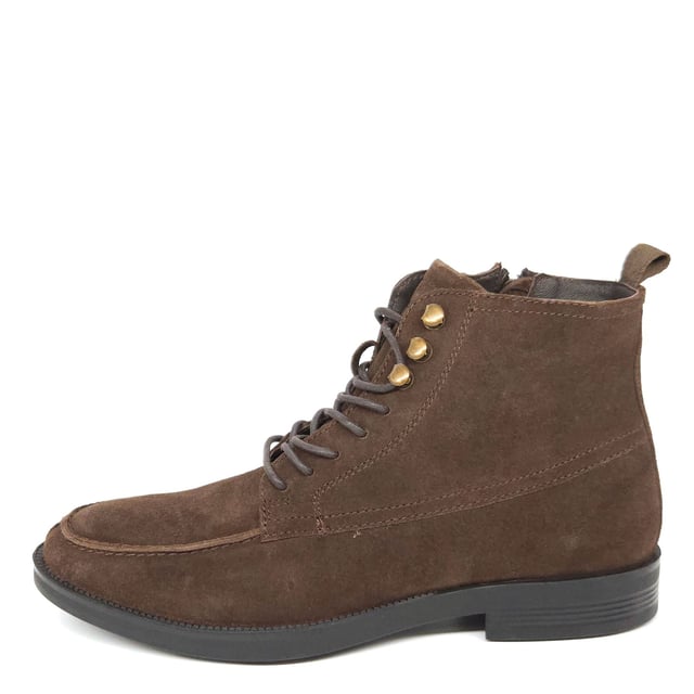 Discover Ealing, a classic lace up boot in a soft suede leather upper, complete with top lace hooks and side zip fastening for an easy-to-wear everyday style.