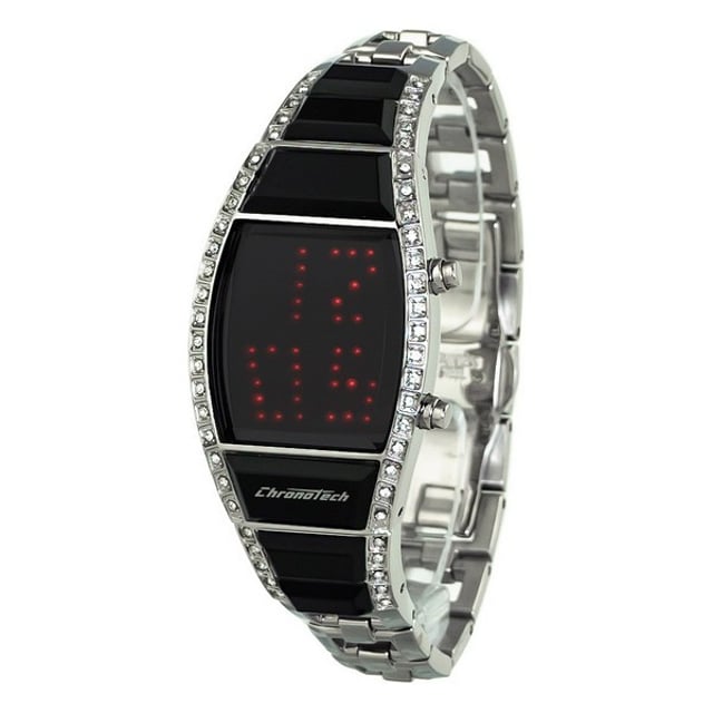 Wenn Sie die neuesten Trends in Mode und Accessoires verfolgen möchten, kaufen Sie die Uhr Frau Chronotech CT7122LS-03M (28 mm) zum besten Preis. Geschlecht: Weiblich Bewegungstyp: Quarz Gehäusedurchmesser: 28 mm Gehäusematerial: Stahl Armbandmaterial: Stahl Ziffernblattfarbe: Schwarz Glas: Mineralverschluss Typ: Druckverschluss Inklusive Markenetui
