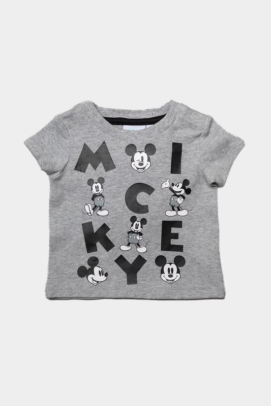 This Disney Baby Mickey Mouse set is the perfect for the little one in your life, this three-piece set features a bold Mickey Mouse print and details. It includes a short-sleeved top with popper fastening, shorts, and an adorable matching bib. This matching set makes outfit planning easy and would be an adorable gift too!