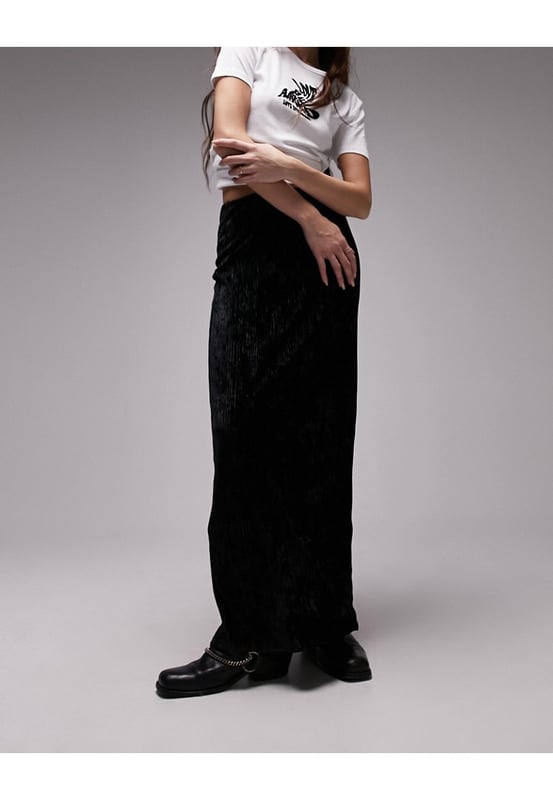 Black maxi skirt topshop discount