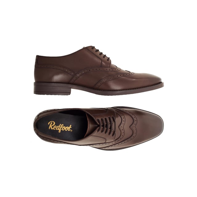 Redfoot Arthur Brown Leather Derby Shoe
