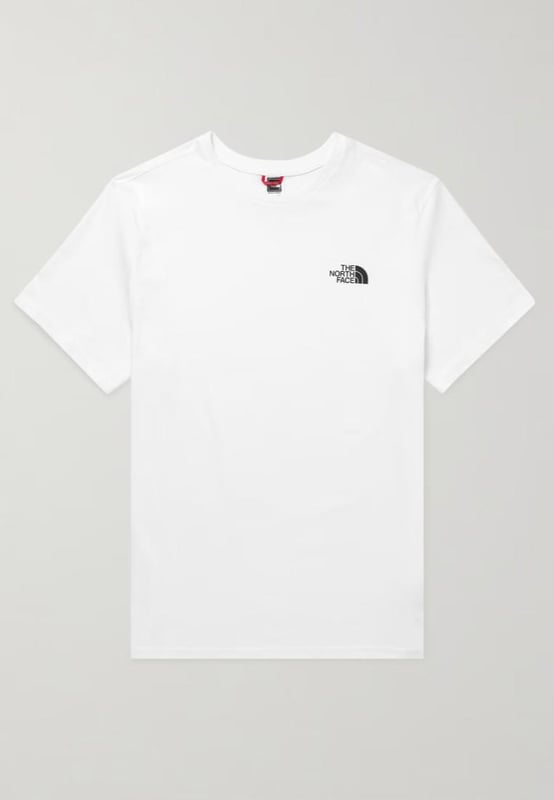 Men’s ‘simple Dome’ T-shirt from the North Face.         
Crafted From Soft Pure Cotton.         
The Classic Tee Features a Ribbed Knit Crew Neck, Short Sleeves, and a Straight Hem.         
Complete With a The North Face Logo to the Chest and Rear.         
Woven Branded Tab at the Hem.