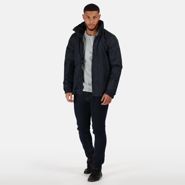 Material: 100% Polyester. Fabric: Fleece, Hydrafort, Peached. Lining: Taffeta. Design: Plain. Fabric Technology: Anti-Pilling, Symmetry, Waterproof, Windproof. Taped seam. Cuff: Adjustable. Neckline: Hooded, Zip Neck. Sleeve-Type: Long-Sleeved. Jacket/Coat Style: 3 in 1. Hood Features: Adjustable, Concealed. Pockets: 2 Lower Pockets. Fastening: Full Zip, Hook and Loop Fasteners.