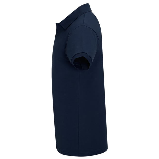 Taped neck. Rib knit collar. Two button placket with pearlised self colour buttons. Cuffed sleeves. Twin needle hem. Fabric weight: 180 gsm. Material: 100% ringspun combed cotton. Chest (to fit): S(36/38), M(38/40), L(41/42), XL(43/44), XXL(45/47), 3XL(47/49).