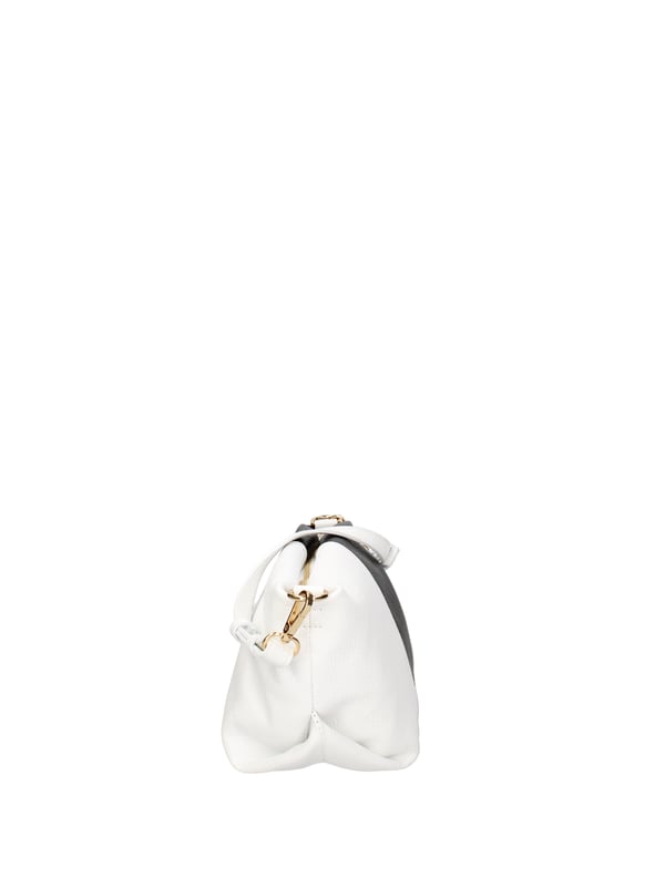 Bolso de hombro para mujeres. El cierre es con zip. Los bolsillos internos son uno con zip y uno abierto. Los bolsillos externos están ausentes. La correa del hombro es ajustable y extraíble en cuero. El mango es extraíble en cuero. Los compartimentos internos son uno. El material externo es una verdadera piel en dólares. Está alineado internamente en 70% de tela de algodón: 30% de poliéster. Medidas: 30x15x12 cm. Hecho en Italia