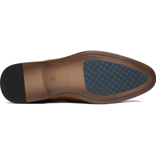 Braune Soletrader Hall Chelseastiefel für Herren, hergestellt aus Synthetik und einer Synthetiksohle. Ausstattung: Innenfutter aus Textil/Synthetik und Branding an der Decksohle.