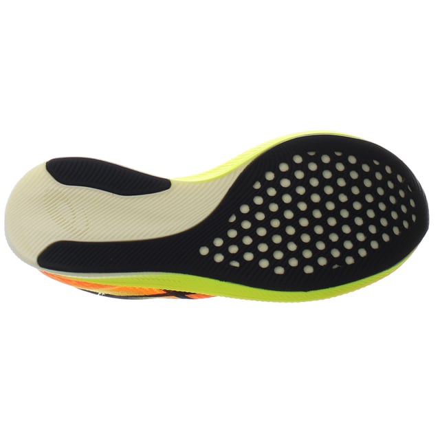 Elevate your running performance with these high-speed trainers that combine style, innovation, and comfort.

Crafted with meticulous attention to detail, these trainers feature a vibrant orange synthetic upper that adds a burst of color to your running attire. The lace-up design ensures a secure and customized fit, allowing you to achieve optimal performance during your runs.

The Metaspeed Edge trainers are designed to optimize speed and efficiency. They feature cutting-edge technology that enhances stride efficiency and propels you forward with every step, giving you a competitive edge on the track or road.

The lightweight synthetic construction of these trainers provides a feather-light feel, allowing you to move swiftly and freely. The breathable materials help keep your feet cool and comfortable, even during intense training sessions.

Equipped with responsive cushioning, these trainers absorb shock and provide excellent energy return, ensuring a smooth and comfortable ride. They are designed to minimize fatigue and maximize performance.

The reliable rubber outsole offers exceptional traction and grip on various surfaces. This ensures stability and confidence, allowing you to maintain control and speed throughout your runs.

In addition to their outstanding performance features, the Metaspeed Edge trainers showcase a sleek and sporty design that complements your running gear. Whether you're competing in races or going for leisurely jogs, these trainers add a touch of style to your running ensemble.

In summary, the Asics Metaspeed Edge Lace-Up Orange Synthetic Women's Trainers (Model: 1012B258_800) are the perfect choice for runners seeking speed, comfort, and style. With their advanced technology, lightweight construction, and reliable traction, these trainers help you unlock your full running potential. Lace up, hit the road, and experience the thrill of speed with the Metaspeed Edge.