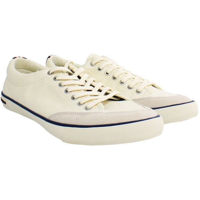 Seavees Westwood Tennis Lace-Up White Canvas Mens Shoes WESTWOOD TENNIS SHOE STD_AM_NATURAL CANVAS
