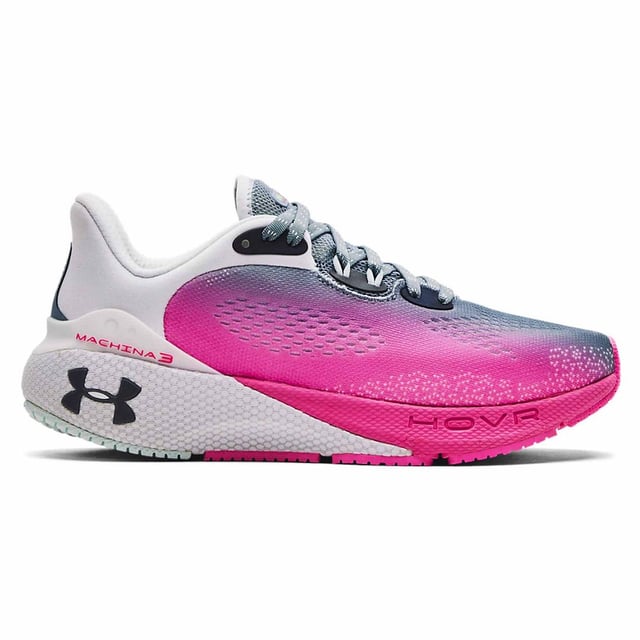 Under Armour Hovr Machina 3 Daylight Pink Womens Running Trainers UA Hovr ™ Machina 3 es más que una zapatilla de carrera. Sí, le brinda el retorno de energía de UA Hovr®, pero también lo entrena en tiempo real para ayudarlo a correr mejor cuando los conecte a UA Mapmyrun ™.
Se conecta a UA MAPMYRUN ™: pistas y analiza sus métricas en ejecución para ayudarlo a hacerle un mejor corredor (la conectividad expira el 31 de marzo de 2025)
Spacer de urdimbre de ingeniería superior para una contención liviana óptima y transpirabilidad
Diseño estratégicamente mapeado sin superposiciones o costuras para que pueda poner en las millas sin irritación
Diseño del talón aerodinámico y envoltura de talón de TPU externo para mayor soporte y ajuste de bloqueo
Sockliner moldeado de Eva proporciona comodidad, resistencia y amortiguación adicionales para un rendimiento de alto kilometraje
La amortiguación de UA Hovr ™ receptiva reduce el impacto, los retornos de energía y la ayuda a impulsarlo
Suelas exteriores de goma canalizadas para su durabilidad en áreas de alto uso y zonas flexibles para promover el movimiento natural