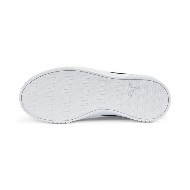 PRODUCT STORY: Introducing the Carina 2.0. Taking its design cues from the '80s, this classic tennis silhouette feels right at home with the laid-back sneaker style of Californian beach towns. Staying true to its beloved look and feel, Carina steps into the new season with some refreshments: wider lines on the heel and perforations on the vamp bring added edge. What's more, our SOFTFOAM+ sockliner is there to provide soft cushioning and comfort all day long. FEATURES & BENEFITS  - Recycled Content: Made with at least 20% recycled material as a step toward a better future. SOFTFOAM+: Step-in comfort sockliner designed to provide soft cushioning thanks to its extra thick heel. DETAILS  - Leather upper with perforated vamp. Rubber midsole and outsole. Wider vertical lines on heel. PUMA Formstrip on medial and lateral sides. PUMA Cat Logo on heel.