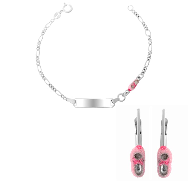 This Orphelia Set: Bracelet + Earrings in Silver is made of the highest quality allergy free 925 Sterling Silver. The Orphelia 'Megane' Child's 925 Sterling Silver Set: Bracelet + Earrings - Silver SET-7136 comes delivered in a beautiful gift box and has a two year warranty - the perfect gift to spoil yourself or a loved one.