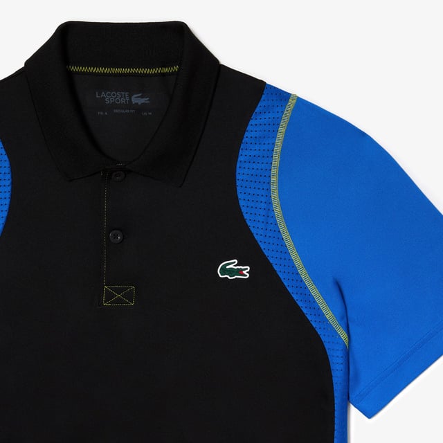 Prestaties & Activa Spelers De spelersaanbieding is de perfecte outfit om te presteren op het veld. Het is een mix van Lacoste-erfgoed en technische stoffen. Regular fit: natuurlijke pasvorm Team Lacoste Players' polo speciaal voor Grand Slam toernooien Nieuw licht piqué breisel voor maximaal comfort tijdens je wedstrijden onder hoge temperaturen Functionele mesh panelen aan de zijkanten en op de rug voor ademend vermogen Ultradry eigenschap: vochtregulerende prestaties die je nodig hebt om op je best te spelen Eco verantwoorde stof: gerecycled polyester Gecontrasteerde platte naden om huidirritatie tijdens het spelen te verminderen Nieuwe groene siliconen krokodil Nieuwe Lacoste tekst voor grote toernooien op de achterkant van de hals met visgraateffect