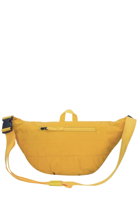 The perfect practial edition to any outfit. This unique triple-pocket design sling bag has enough internal and external space to carry all your every day essentials. Constructed from our unique Contore crushed Nylon fabric. Features: , Water Resistant Contore nylon fabric, 2 Mobile phone internal net pockets, Adjustable shoulder strap allowing backpack styling or bum bag styling, Zip top opening to main compartment, Triple front zip pocket with webbing loops Single zip pocket for smaller valuables, Internal zip pocket, External rear zip pocket, Top grab handle Style Ref: 52003 YELLOW