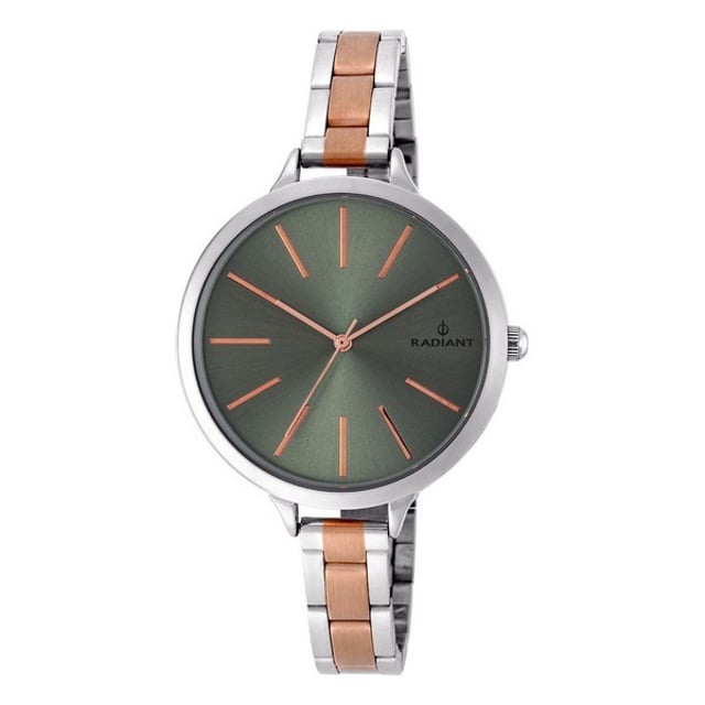Wenn Sie die neuesten Trends in Mode und Accessoires verfolgen, kaufen Sie die Radiant Woman Watch RA362206 (41 mm) zum besten Preis. Geschlecht: Weiblich Uhrwerk: Quarz Gehäusematerial: Stahl Armbandmaterial: Stahl Zifferblattfarbe: Grün Glas: Mineral Schlieβentyp: Druck wasserdicht: 3 atm Gehäusedurchmesser: 41 mm Inklusive Markenetui