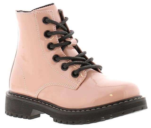 Pink lace up ankle boots online