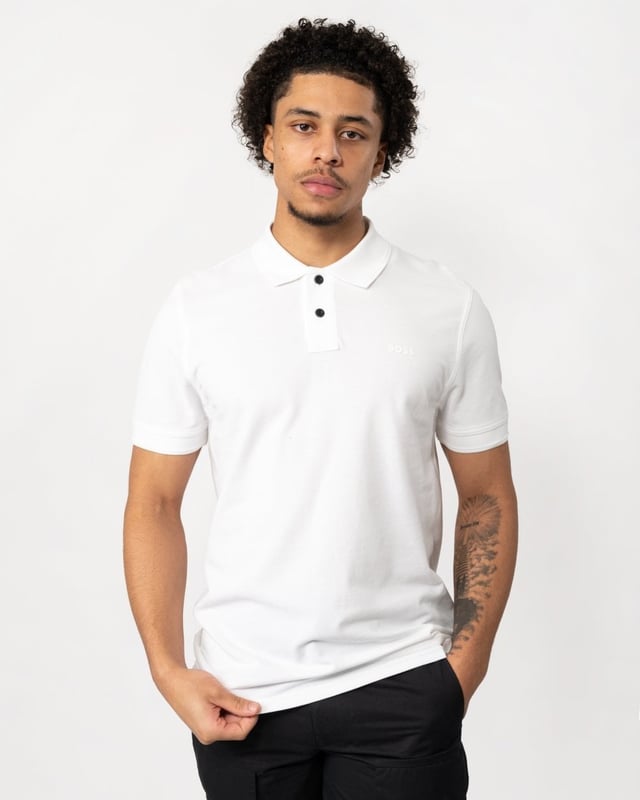 A sporty polo shirt cut to a regular fit in salt-washed piqué with a tonal logo print at the left chest by BOSS Menswear.
Regular fitFlat-knit collarNumber of buttons: 2Short sleevesFlat-knit cuffsStandard length
100% Cotton
50507813