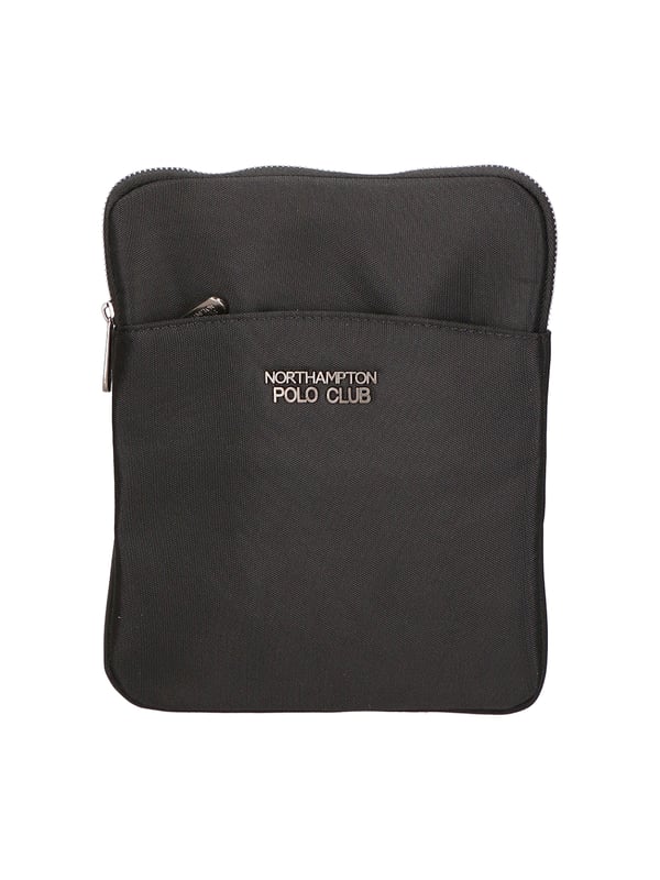 Northampton polo club Messenger -Umhängetasche für Männer in weichem Stoff und vegane Lederdetails. Einzelfach.
