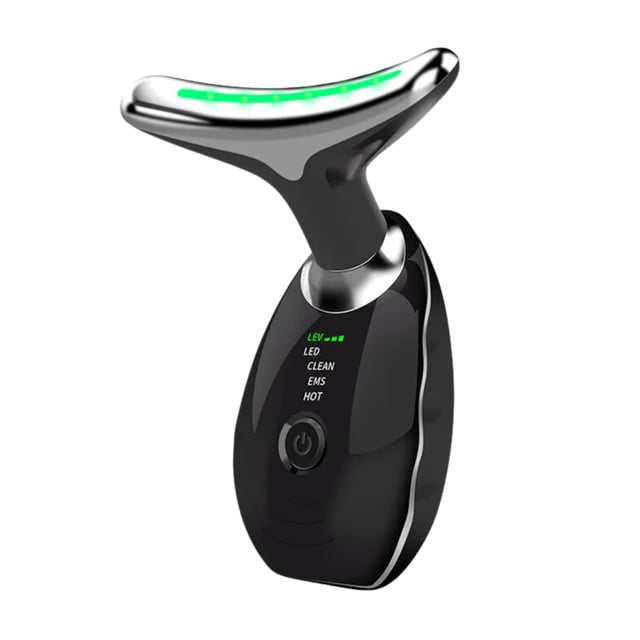 The AGE-DEFYING FACE AND NECK MASSAGER is an innovative device that combines massage, heat, and LED light therapy to promote healthier, more youthful-looking skin. Its ergonomic design and multifunctional capabilities make it a valuable addition to any skincare routine.