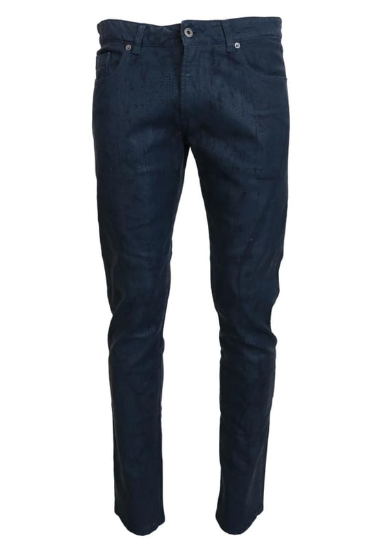 Marca: EXTE.
  Modelo: Tapered Denim.
  Color: Azul.
  Material: 98% algodon 2% elastano.
  Detalles del logotipo.
  Fabricado en Italia.