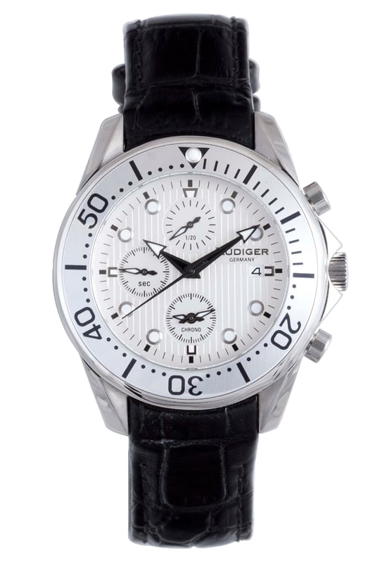 Rudiger: mens chemnitz silver watch