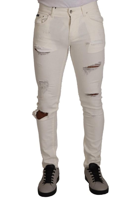 Nuevo con etiquetas  
Corte skinny  
Cinco bolsillos  
Cierre de cremallera y botón  
Placa de logo metálica en el bolsillo trasero  
Hecho en Italia  
Alta calidad artesanal  
Material: 98% Algodón 2% Elastano