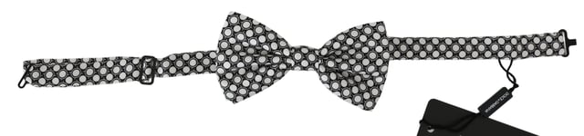 100% Authentic Dolce & Gabbana Bow Tie
  Exclusive design from Dolce & Gabbana collection
  Color: Black White Circles
  Model: Tied
  Material: 100% Silk
  Adjustable length neck strap
  Made In Italy
Material: 100% Silk