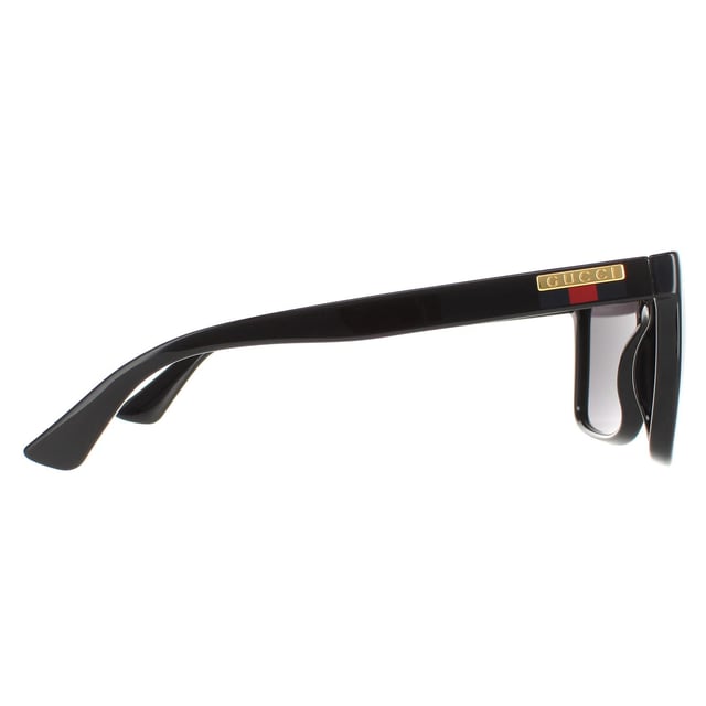 Gucci Square Mens Black Grey  GG0748S Sunglasses GG0748S are a contemporary rectangular style with a distinctive flat top and Gucci metal branding on the temples.