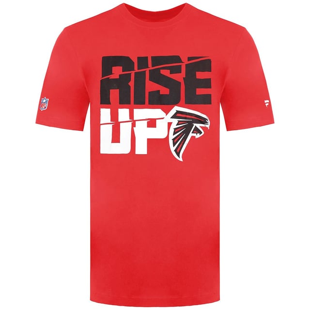 Fanatics NFL Atlanta Falcons Rise Up Camiseta de manga corta roja para hombre AF RISEUP