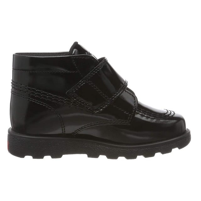 Kickers Fragma Hi Shine Mto Strap Up Black Kids Boots 114828