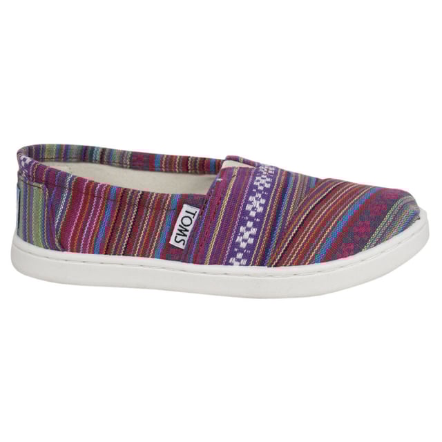 Toms Classic Multicolor Kids Espadrilles Toms Classic Slip-On Multicolor Canvas Kids Espadrilles Toms-10006639_Woven/Geo