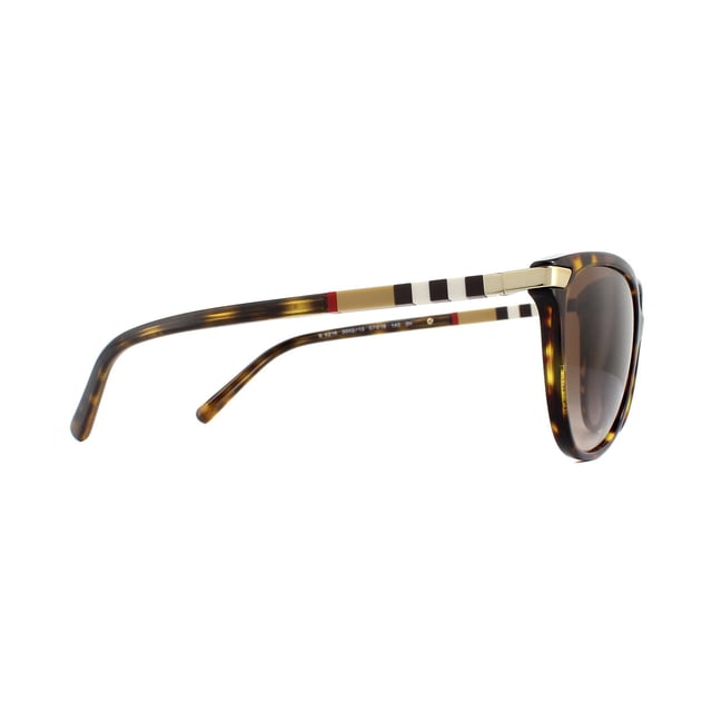 Burberry Sunglasses BE4216 300213 Dark Havana With Gold Detailing