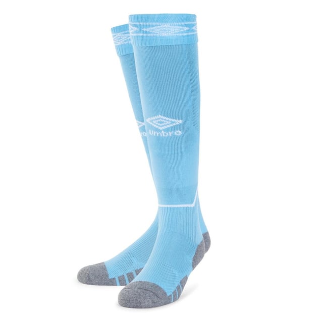 75% Polyamide, 20% Cotton, 5% Elastane. Fabric: Intarsia, Micro Mesh. Design: Contrast, Logo. Cuff: Elasticated, Turnover Cuff. Elasticated Foot, Flat Toe Seam, Padded Sole, Ventilated. Cut: Knee-High.