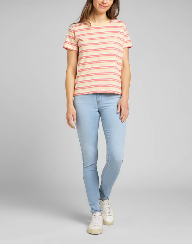 Lee - Scarlett High Extra Light Eingetragene Jeans - 67% BAUMWOLLE, 21% POLYESTER, 10% VISCOSE
