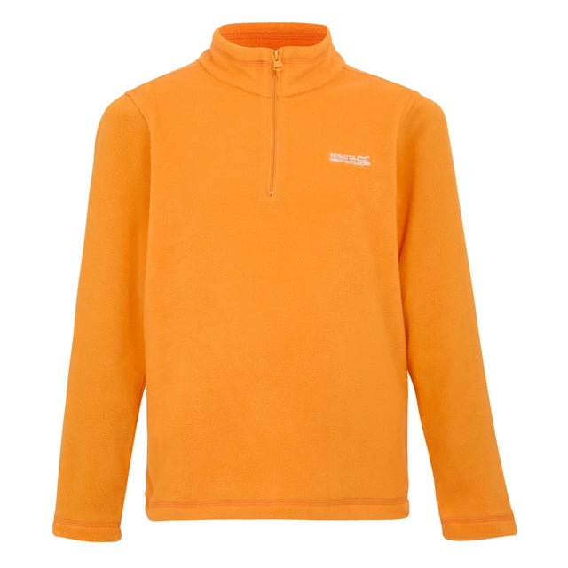 Regatta Great Outdoors Childrens/Kids Hot Shot II Half Zip Fleece Top (Bright Marigold) 100% Polyester. Fabric: Fleece. Design: Logo, Plain. 170gsm. 1 Side Anti-Pill, 1 Side Brushed, Embroidered Detail, Hardwearing, Lightweight, Soft Touch. Neckline: High-Neck. Sleeve-Type: Long-Sleeved. Fit: R. Length: R. Fastening: Half Zip. 11-12 Years: 31 in. 15-16 Years: 36.5 in. 7-8 Years: 26.5 in. 9-10 Years: 28.5 in. 3-4 Years: 22.5 in. 5-6 Years: 24 in. 13 Years: 32.5 in. 14 Years: 33 in. 14-15 Years: 35 in.